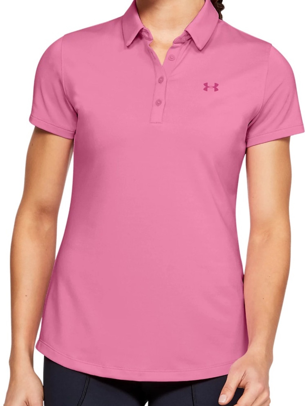 Under Armour Women’s Pink Button-Down Polo